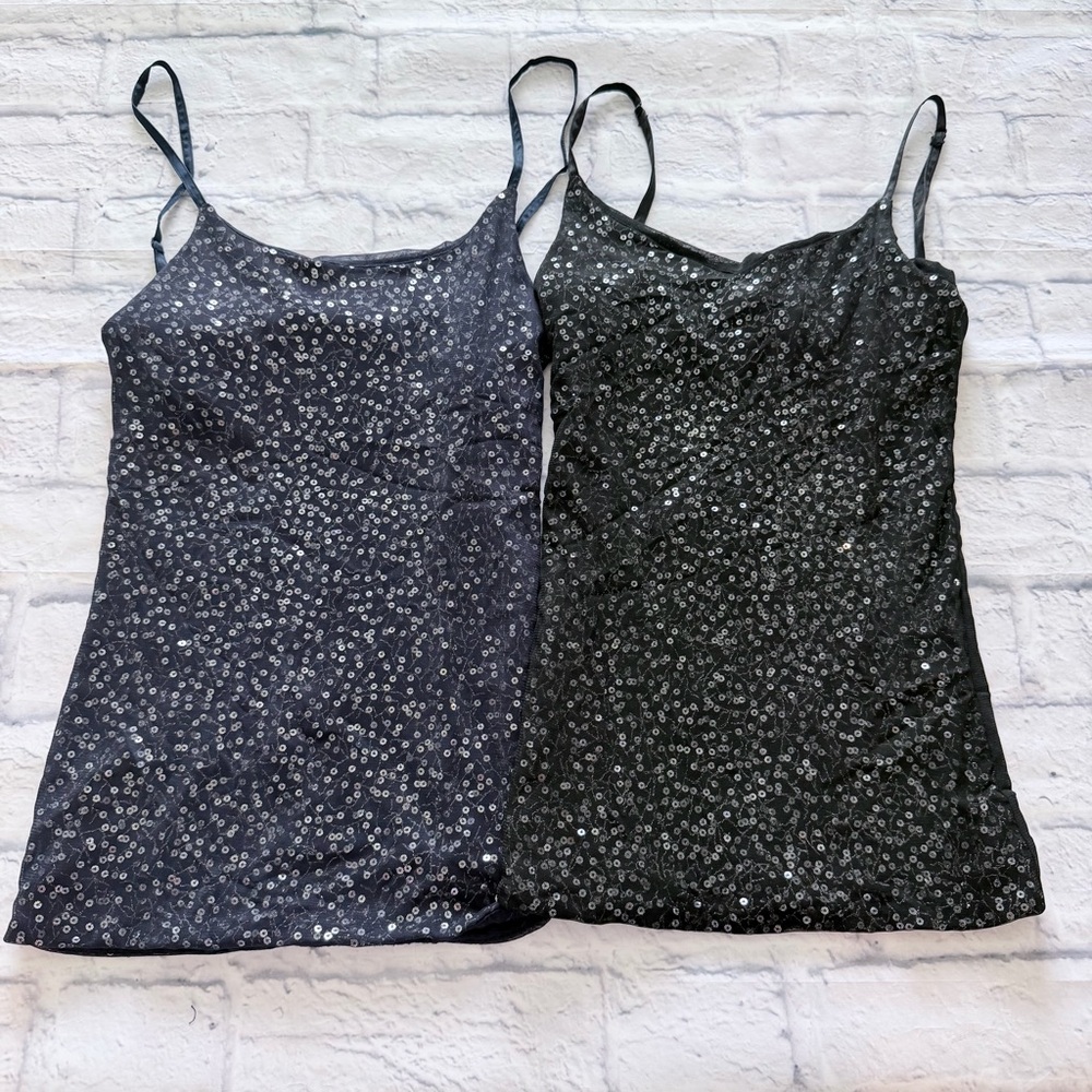 The Limited Sequin Cami Bundle XS | Black Blue Y2K Bling